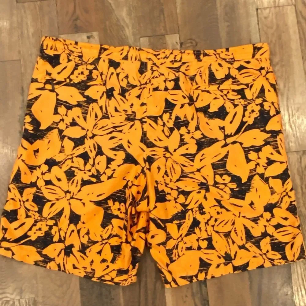 Eddie Bauer Orange Swim Board Shorts Size XL